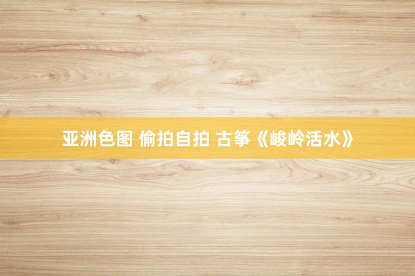 亚洲色图 偷拍自拍 古筝《峻岭活水》