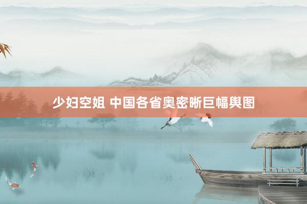 少妇空姐 中国各省奥密晰巨幅舆图