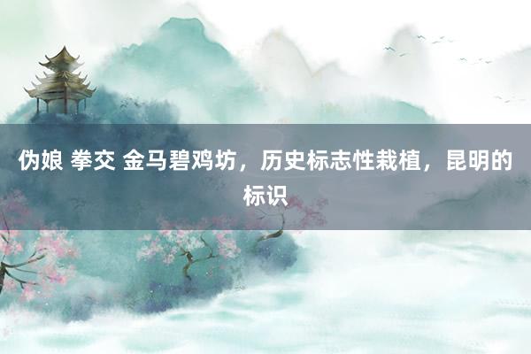 伪娘 拳交 金马碧鸡坊，历史标志性栽植，昆明的标识
