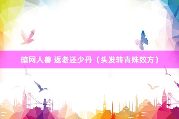 暗网人兽 返老还少丹（头发转青殊效方）